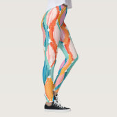 Farbige Aquarellbilder Leggings (Rechts)