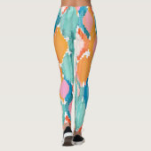 Farbige Aquarellbilder Leggings (Rückseite)