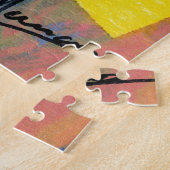 Farbige Aquarellbilder mit Blumenhaaren Puzzle (Seite)