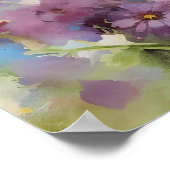 Farbige Aquarellbilder Poster (Ecke)