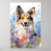 Farbige Aquarellbilder Poster (Vorne)