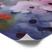 Farbige Aquarellbilder Poster (Ecke)