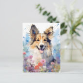 Farbige Aquarellbilder Postkarte (Stehend Vorderseite)