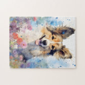 Farbige Aquarellbilder Puzzle (Horizontal)