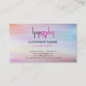 Farbige Aquarellbilder und Textgestaltung Visitenkarte (Rückseite)