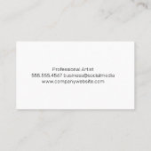 Farbige Aquarellbilder Visitenkarte (Rückseite)