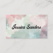 Farbige Aquarellbilder Visitenkarte (Vorderseite)