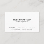 Farbige Aquarellbilder Visitenkarte (Rückseite)