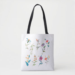 Farbige Aquarellblume II    Tasche