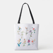 Farbige Aquarellblume II Tasche (Rückseite)