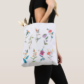 Farbige Aquarellblume II Tasche (Von Nahem)