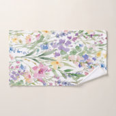 Farbige Aquarellblumen Badhandtuch Set (Handtuch)