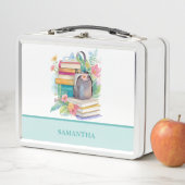 Farbige Aquarellbücher und Rucksäcke Metall Brotdose (Beispiel)