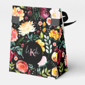 Farbige Aquarelle Blume Geschenkschachtel (Rückseite)