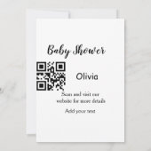 Farbige Aquarellfarbe abstrakter Name Einladung (Rückseite)