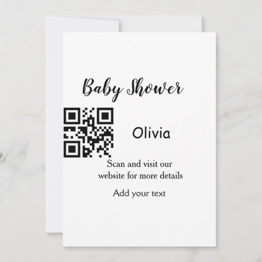 Farbige Aquarellfarbe abstrakter Name Einladung (Rückseite)