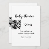 Farbige Aquarellfarbe abstrakter Name Einladung (Vorne/Hinten)