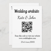 Farbige Aquarellfarbe abstrakter Name Einladung (Vorne/Hinten)