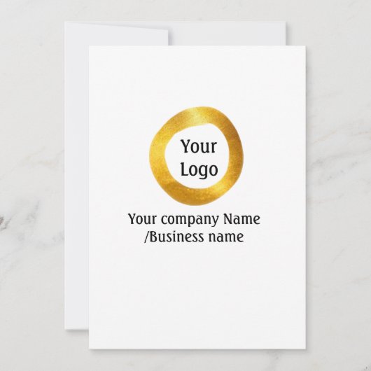 Farbige Aquarellfarbe abstrakter Name Einladung (Vorderseite)