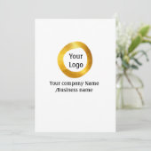 Farbige Aquarellfarbe abstrakter Name Einladung (Stehend Vorderseite)