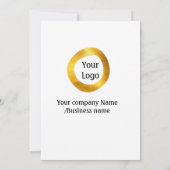 Farbige Aquarellfarbe abstrakter Name Einladung (Rückseite)