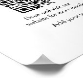 Farbige Aquarellfarbe abstrakter Name Poster (Ecke)