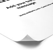 Farbige Aquarellfarbe abstrakter Name Poster (Ecke)