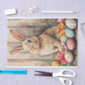 Farbige Aquarellfarbe Osterhase Seidenpapier (Handwerk)