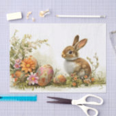 Farbige Aquarellfarbe Osterhase Seidenpapier (Handwerk)