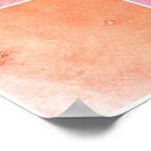 farbige Aquarellfarbe Poster (Ecke)