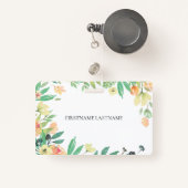 Farbige Aquarellfarben - Blume Ausweis (Vorderseite mit Rechteck)