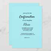 Farbige Aquarellfarben hinzufügen Ihren Namen Text Einladung (Vorne/Hinten)