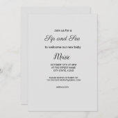 Farbige Aquarellfarben hinzufügen Ihren Namen Text Einladung (Vorne/Hinten)