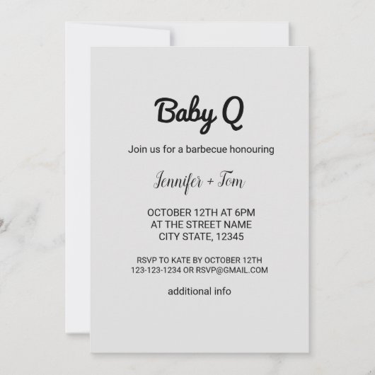 Farbige Aquarellfarben hinzufügen Ihren Namen Text Einladung (Vorderseite)