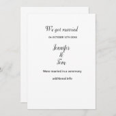 Farbige Aquarellfarben hinzufügen Ihren Namen Text Einladung (Vorne/Hinten)