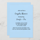 Farbige Aquarellfarben hinzufügen Ihren Namen Text Einladung (Vorne/Hinten)