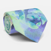 Farbige Aquarellfarben Krawatte (Gerollt)