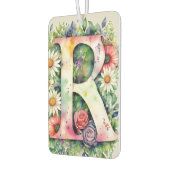 Farbige Aquarellfarben Personalisierte Monogramm-B Autolufterfrischer (Links)