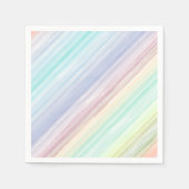 Farbige Aquarellfarbenstreifen - Musterbeispiel Serviette (Vorderseite)