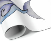 Farbige Aquarellfische Geschenkpapier (Rolleneckpunkt)