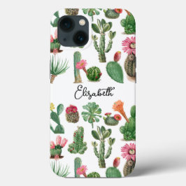 Farbige Aquarellkaktus und Sukkulenten Blume Case-Mate iPhone Hülle