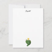 Farbige Aquarellkaktus und Sukkulenten Blume Mitteilungskarte (Vorderseite)