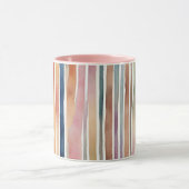 Farbige Aquarelllinien Tasse (Zentrum)