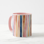 Farbige Aquarelllinien Tasse (Vorderseite Links)
