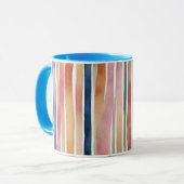 Farbige Aquarelllinien Tasse (Vorderseite Links)