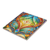 Farbige arabische Keramik Tile Fliese (Seite)