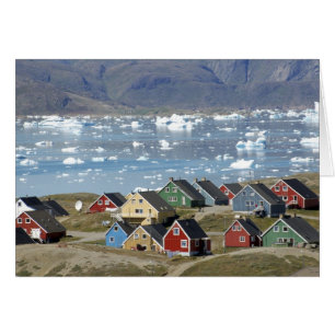 Farbige Architektur der Stadt, Narsaq,