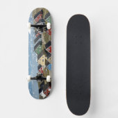 Farbige Architektur der Stadt, Narsaq, Skateboard (Vorderseite)