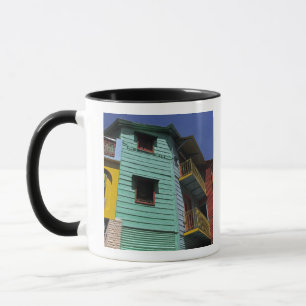 Farbige Architektur des Stadtteils La Boca Tasse
