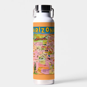 Farbige Arizona-Karte Trinkflasche